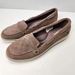 Keds‎ Grasshopper Brown Loafers Women's 7 Suede EH60519 braid embellished